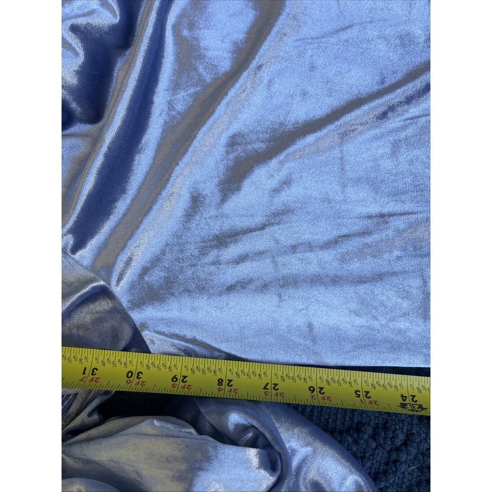 Christian LaCroix Velvet Wide Leg Lounge Pants Ice Blue Gray Medium NWT NEW - Picture 7 of 7